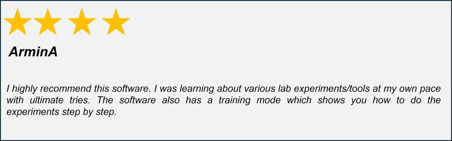 User review of learning microbiology techniques with MicroVlabs